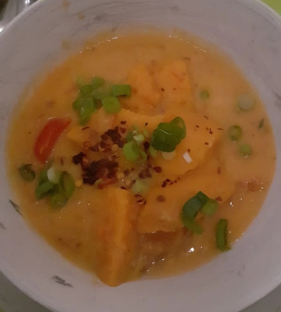 zoete aardappel soep