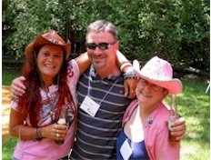 Picture of Conny, Brad and Linda in Amboy